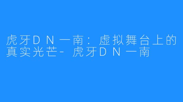 虎牙DN一南：虚拟舞台上的真实光芒-虎牙DN一南